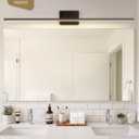 VOLISUN Modern Bathroom Vanity Light 55 inch, Rotatable, 36W Dimmable 5CCT Led Bathroom Light Fixture Over Mirror, Black Bar Vanity Light for Bathroom Mirror Cabinets-ETL Certificated