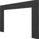 Trim Kit for 40" W x 27.5" H Electric Fireplace Inserts