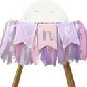 Pink Purple Butterfly Highchair Banner - Butterfly 1st Birthday Decorations, Butterfly 1st Birthday Highchair Banner, Spring Birthday Decorations, Girls 1st Birthday Highchair Banner, Butterfly 1st Photo Prop Cake Smash