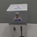 MR.SIGA Toilet Bowl Brush and Holder, Premium Quality, with Solid Handle and Durable Bristles for Bathroom Cleaning, Gray, 1 Pack (One Size)