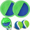 Jalunth Ball Catch Set Games Toss Paddle - Beach Toys Back Yard Lawn Outdoor Pool Backyard Camping Throw Age 3 4 5 6 7 8 9 10 11 12 Years Old Boys Girls Kids Adults Family Outside Easter Gifts Green