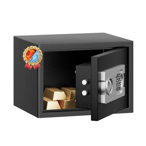 Fireproof Safe with Fire Video,1.0 Cubic Feet Class A Standard Digital Safe Box Fireproof for Home&Office,Alloy Steel Fire Proof for Document Money Jewelry Valuables, Black