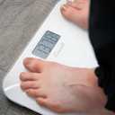 Escali Kinetic Bathroom Scale for Body Weight with Battery-Free Body Scale Design, White