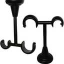 Refila 2 Pack Diameter 0.75 in/1 in (19mm/25mm) Double Curtain Rod Bracket - Modern Ceiling Mount Double