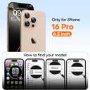 3 x TAURI for iPhone 16 Pro Case, Upgrade Full Camera Protection, Camera Control, Compatible with Magsafe, Minimalist Slimmer Magnetic Phone Case for iPhone 16 Pro, Desert