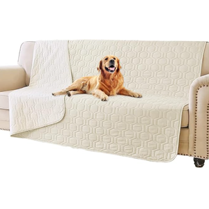 Waterproof and Anti-Slip Dog Bed Cover and Pet Blanket Sofa Pet Bed Mat ，car Incontinence Mattress Protectors Furniture Couch Cover for Most Cats Dogs, Pets（68x82- Ivory）