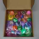 24 Pack Easter Eggs with Bouncy Ball Stuffed Inside Prefilled Easter Eggs Gifts Filled with Toys for Kids Boys Girls Party Favor Hunt Gifts Basket Stuffers, 32mm 6 Styles