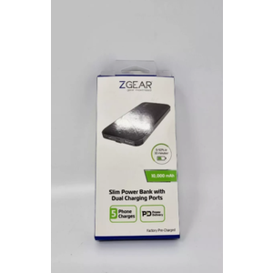 Zgear Slim Power Bank 10,000 mAh with DUAL Charging Ports