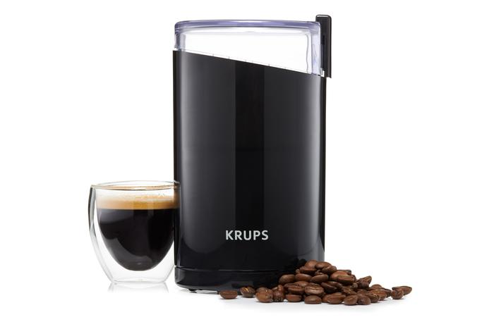 Krups Oval Coffee Bean and Spice Grinder, Black