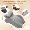 Memory Foam Wedge Pillow, 27° Ergonomic Reading Pillow