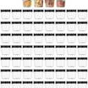 novelinks Plastic Jars With Lids 60Pcs 4 oz Mason Jars Plastic Mason Jars 4 oz Food Storage for Milkshakes Juice Nuts Cupcakes (Black, 60 Pack 4 Ounce)