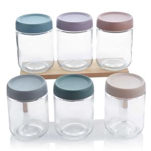 6 Pack 16oz Glass Mason Jars with Airtight Lids: Overnight Oats Containers with Lids, Meal Prep Jars for Salad, Yogurt, Chia Pudding, Small Food Storage Cups for Breakfast On-the-Go