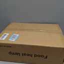 Food Heat Lamp with 2 x 250W Bulbs, 5000+ Hour Lifespan, Silver