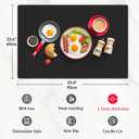 Extra Large Silicone Countertop Protector,Heat Resistant Silicone Mat for Kitchen Counter, Non Slip Coffee Work Desk Mat, Craft Mat, Placemat, Multi-purpose and Thick, 35.4"L x 23.6"W