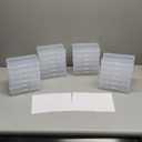 Bright Creations 24 Photo Storage Boxes for 4x6 Pictures - Photo Organizer Containers with 40 Blank Labels - Clear, 64 Total Pieces - Picture Storage Containers