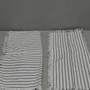 Striped Farmhouse Throw Pillow Covers 18X18 Set of 2 Boho Pillow Cover with Fringe Tassel Chic Cotton Decorative Pillows Modern Neutral Square Cushion Pillowcase for Sofa Couch Bed, Blue
