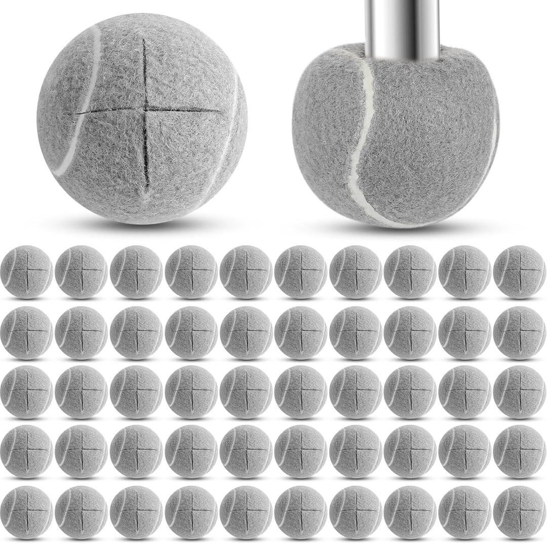 250 Pcs Precut Tennis Balls for Chairs Tennis Ball Chairs Foot Covers Tennis Balls for Furniture Leg for Classroom Floor Protection Chair Desk Legs Coverings