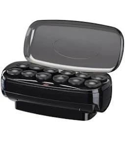 Conair Hot Rollers for Long, Medium & Short Hair, 12 Ceramic Flocked 1½-Inch and 1¾-Inch Heated Hair Rollers with Clips, Hot Curlers for Women, Volume & Curls,