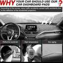 Autorder Dashboard Cover Mat for Nissan Altima 2019-2025 2026 Accessories Dash Cover Flannel Dash Mat Sunshade Glare UV Rays Protector