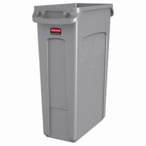 Rubbermaid Commercial Products Slim Jim Trash Can, Gray, 23-Gallon