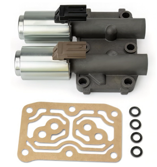 28260PRP014 1Set Transmission Solenoid Pair Compatible with Honda Accord CRV 20022007 2.4L Engines Replace OE# 28260PRP014 28250RPC003