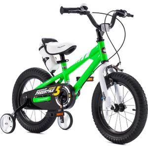 RoyalBaby Kids Bike with Dual Handbrake for Beginners,12 14 16 18 20 Inch Bicycle for Boys & Girls Ages 3-10 Years (Green)