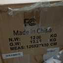 120x28x30 cm Christmas Tree Pre-Lit Artificial Mini Trees with Gold Pot Base, Flocked Snow 70 Warm White Led Lights Pine Cones Red Berries, for Entrances, Home Decorations Holiday Decor