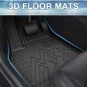 Mixsuper Wrangler Floor mats-Floor mat for 2018-2026 Jeep Wrangler JL Unlimited 4-Door (No 2-Door, JK or 4XE),All Weather TPE Floor Liners Protection for Wrangler Accessories,2 Row Anti-Slip Car Mats