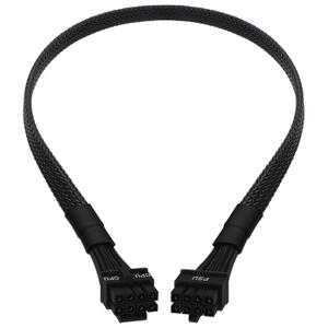YEZriler CPU Cable for EVGA PSUs, 8 Pin to 8 Pin (4+4 Detachable) Male EPS-12V Motherboard Power Adapter Sleeved 25-Inch (63cm)