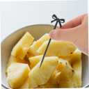 90 Pcs Bow Cocktail Picks Reusable Plastic Fruit Picks for Appetizers Desserts Cake Party Supplies Decorative Food Skewers