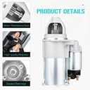 6947 Starter for Chevrolet Equinox GMC Terrain 2.4L 10-17, for Buick Lacrosse 2.4L 10-16 Verano 2.4L 12-17 Regal 11-17, for Chevrolet Cobalt HHR Pontiac G5 G6 08-10, for Saturn Sky Vue 2.4L 08-10