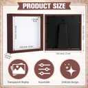 Ripeng 16 Pack 10 x 10 Inch Shadow Box Frame Display Cases, Walnut