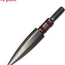 Field Points 100/125/150/200 Grains,Stainless Steel Archery Field Points Screw in Archery Field Tips (12 Pack)