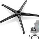 Office Chair Base, Office Chair Base Replacement, 3300 lbs, Metal Desk Chair Base Replacement Parts, Universal Gas Cylinder and Caster Socket