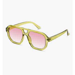 livho Trendy Polarized Square Aviator Sunglasses Women Men Square Eyewear Frame, Retro Sun Glasses for Women Men 2025 Shades