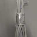 2-Outlet Extension Cord 6 FT, Pigtail 3 Prong Extension Power Cable, 45 Degree Plug Design, 16/3 Gauge Cold with Extra Socket on Plug, 13A 1625W 16AWG, Outlet Saver, Power Splitter, ETL Listed, White