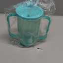 Sliner 1 Pcs Adult Sippy Cups With Long Straw For Elderly, 12 Oz Adaptive Spill Proof Cups With 2 Handles And Straw Lid For Adults Liquid Feeding Disabled Hospital Patients Convalescent