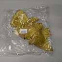 TONIFUL 12x14 Inch Glitter Bow Gold Shiny Christams Bow for Home Party Wedding Indoor Decoration Gift Wrapping Accessories, Christams Whreath Bow DIY Handcraft Bow