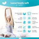 DREAMCARE Full Size Sheets - 6 pcs Breathable Cooling Bed Sheets - up to 15" Deep Pocket Full Size Bed Sheets wth Side Pockets - Extra Soft 100% Brushed Hypoallergenic Hotel Luxury Bedding - White