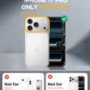 Miracase Magnetic for iPhone 17 Pro Case 6.3" [Compatible with MagSafe] Full-Body Phone Case with Built-in Glass Screen Protector & Camera Control,Drop Proof iPhone 17 Pro Cover, Clear