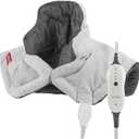 Sunbeam Heating Pad for Neck and Shoulder Pain Relief with Auto Shut Off and Moist Heating Option & XL Heating Pad for Back