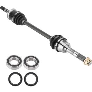 Front Left Right CV Axle Shaft & Wheel Bearing & Seals Kit for Kawasaki Mule 2510/3010/4010 KAF620 KAF950 4x4 Diesel Axle Replacement