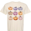 Women's Halloween T-Shirts Pumpkin Graphic Tees Autumn Fall Shirts Loose Casual Short Sleeve Tops (Apricot3, L)