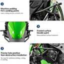 Highway Crash Bars Engine Guard Compatible with Kawasaki Ninja ZX-4R ZX-4RR ZX4R ZX4RR 2023 2024 2025 Motorcycle Protection from Drops Accessories