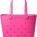 Simple Modern Extra-Large Beach Bag | Waterproof Getaway Rubber Tote with Zipper Pocket for Travel, Pool, Boat, Groceries, Sports | Malibu