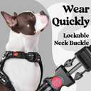 rabbitgoo Dog Harness for Large, No Pull Easy On & Off with 3 Buckles Pet Harness, Adjustable Soft Walking Vest with 2 Clips and Handle, Reflective for Extra Large Dogs, Mountain Black, XL