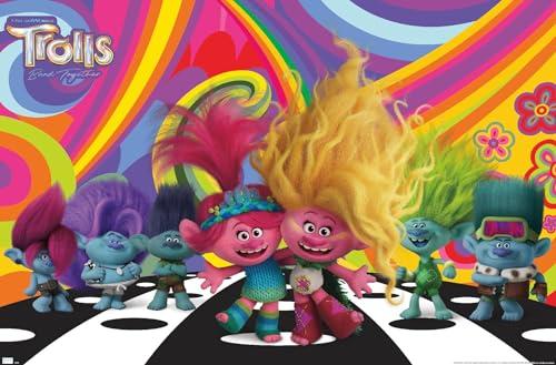2 x Trends International Trolls: Band Together - Universe Wall Poster, 34L x 22.4W, Unframed Version