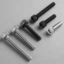 180pcs M3 x 35mm Hex Socket Head Cap Screws Bolts, 12.9 Grade Alloy Steel, Black Oxide Finish, Allen Socket Drive, Full Threads,with Hex Spanner