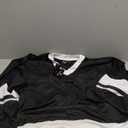 EALER H400 Series Blank Ice Hockey Practice Jersey League Jersey Team Jersey (Small, Black/White)