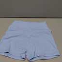 YEOREO Women's Biker Shorts 2.5" No Front Seam Elysina High Waist Hidden Scrunch Workout Gym Yoga Running Shorts (Airy Blue, Small)